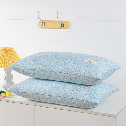 91家纺网 家纺一手货源 找家纺 总仁宇枕业 2021新款爆款直播跑量款单边绗绣满天星枕头