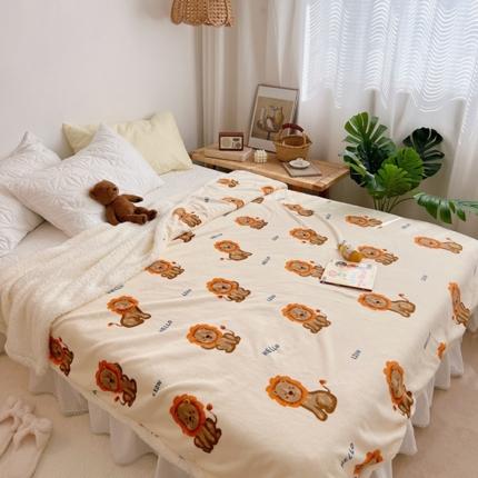 91家纺网 家纺一手货源 找家纺 萝莉家纺 2021保暖加厚牛奶绒毛毯羊羔绒毯子被套毯妮可黄