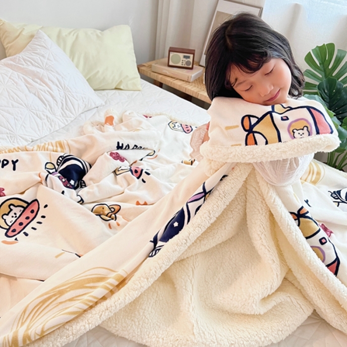 91家纺网 家纺一手货源 找家纺 萝莉家纺2021保暖加厚牛奶绒毛毯羊羔绒毯子被套毯宇航员