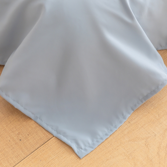 91家纺网 家纺一手货源 找家纺 乐卧 2026新款纯色荷叶边水洗磨毛四件套 爱相随-蓝色