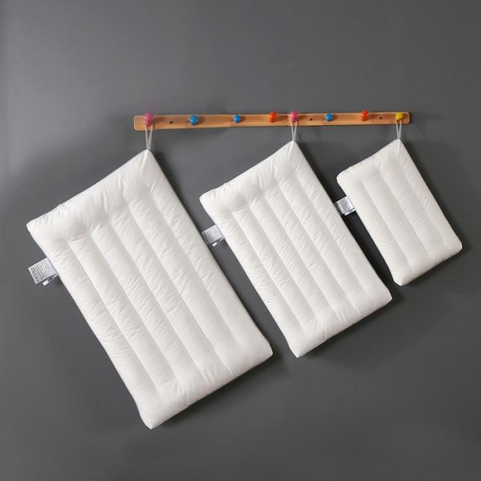 91家纺网 家纺一手货源 找家纺 高端系列 全棉防羽布低枕羽丝绒枕头仪征棉简约定型护颈单人枕芯