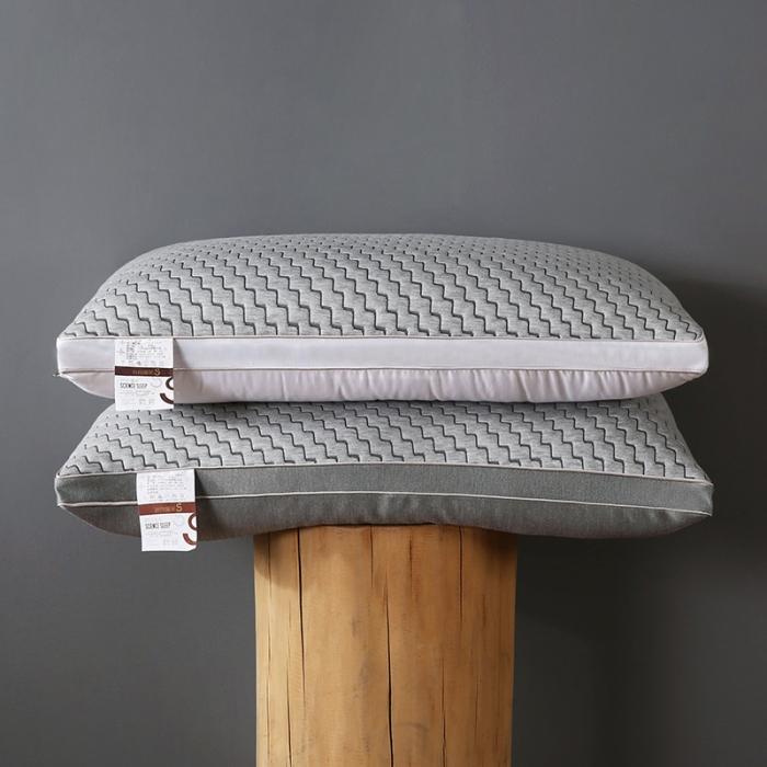 91家纺网 家纺一手货源 找家纺 两面用超柔全棉针织热熔棉可水洗枕芯护颈整张棉安睡成人助眠枕头