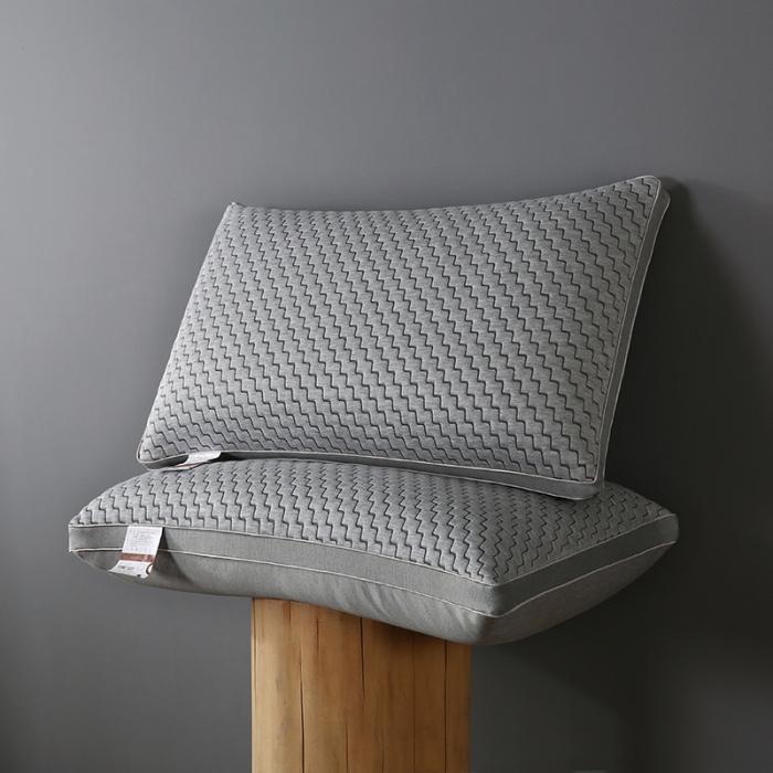 91家纺网 家纺一手货源 找家纺 两面用超柔全棉针织热熔棉可水洗枕芯护颈整张棉安睡成人助眠枕头