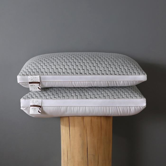 91家纺网 家纺一手货源 找家纺 两面用超柔全棉针织热熔棉可水洗枕芯护颈整张棉安睡成人助眠枕头