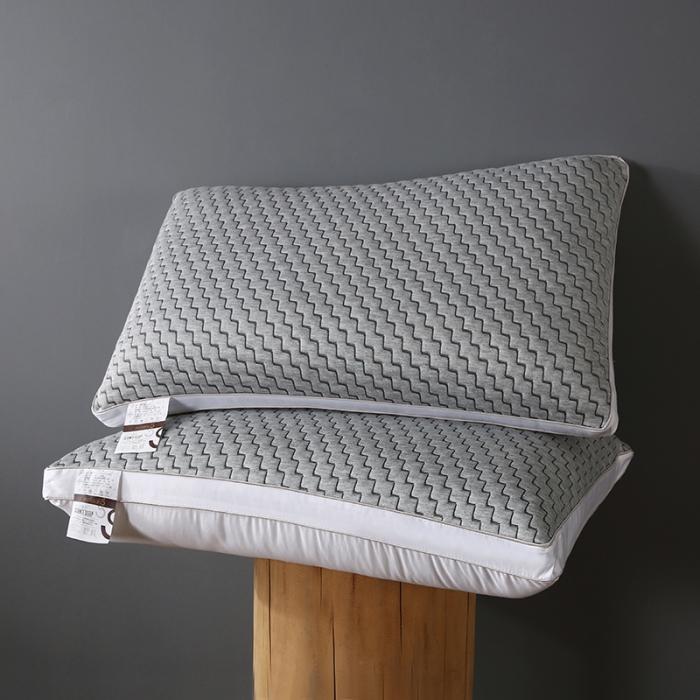 91家纺网 家纺一手货源 找家纺 两面用超柔全棉针织热熔棉可水洗枕芯护颈整张棉安睡成人助眠枕头