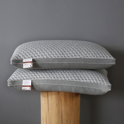 91家纺网 家纺一手货源 找家纺 两面用超柔全棉针织热熔棉可水洗枕芯护颈整张棉安睡成人助眠枕头