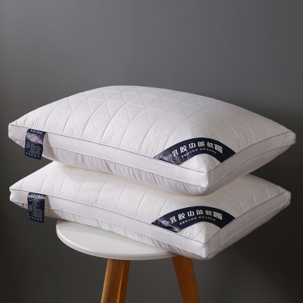 91家纺网 家纺一手货源 找家纺 全棉绗缝乳胶枕立体护颈枕芯羽丝绒助眠枕头定型家用保健功能枕