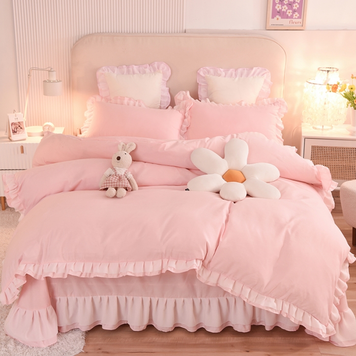 91家纺网 家纺一手货源 找家纺 （总）欧冠 2022新款公主风爱恋系列四件套