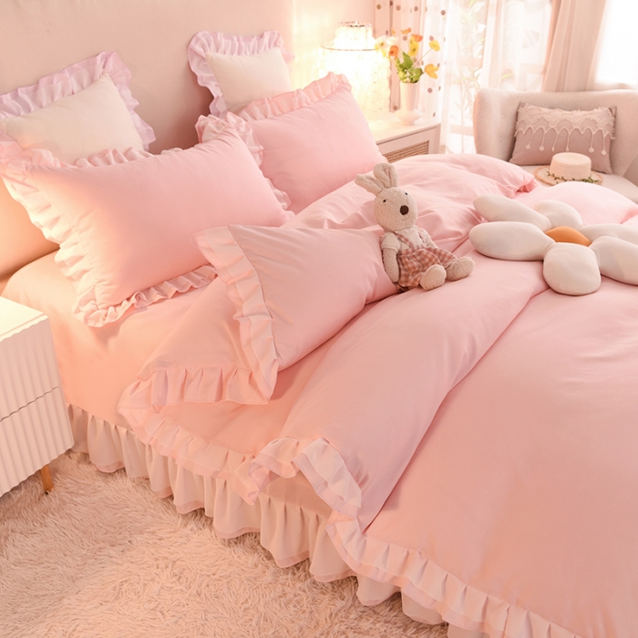 91家纺网 家纺一手货源 找家纺 （总）欧冠 2022新款公主风爱恋系列四件套