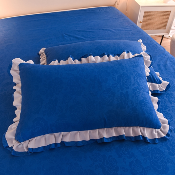 91家纺网 家纺一手货源 找家纺 欧冠 2022新款公主风爱恋系列四件套 爱恋-宝蓝