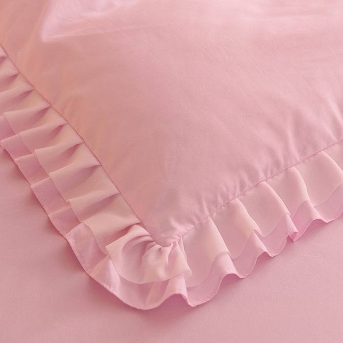 91家纺网 家纺一手货源 找家纺 欧冠 2022新款公主风爱恋系列四件套 爱恋-浅粉