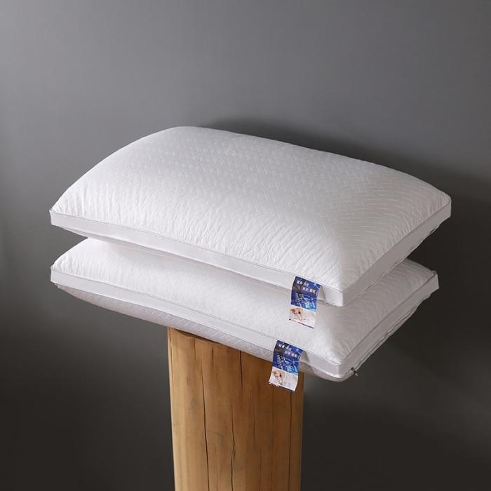 91家纺网 家纺一手货源 找家纺 全棉绗缝热熔棉可水洗枕芯护颈整张棉安睡高回弹成人助眠单人枕头