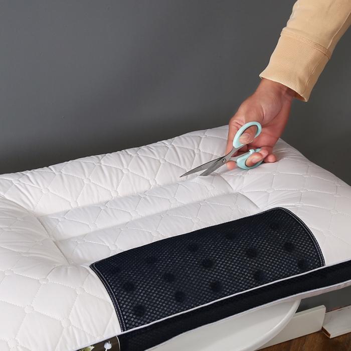 91家纺网 家纺一手货源 找家纺 全棉乳胶决明子枕芯花草磁石护颈枕睡眠透气枕头单人定型枕硬枕