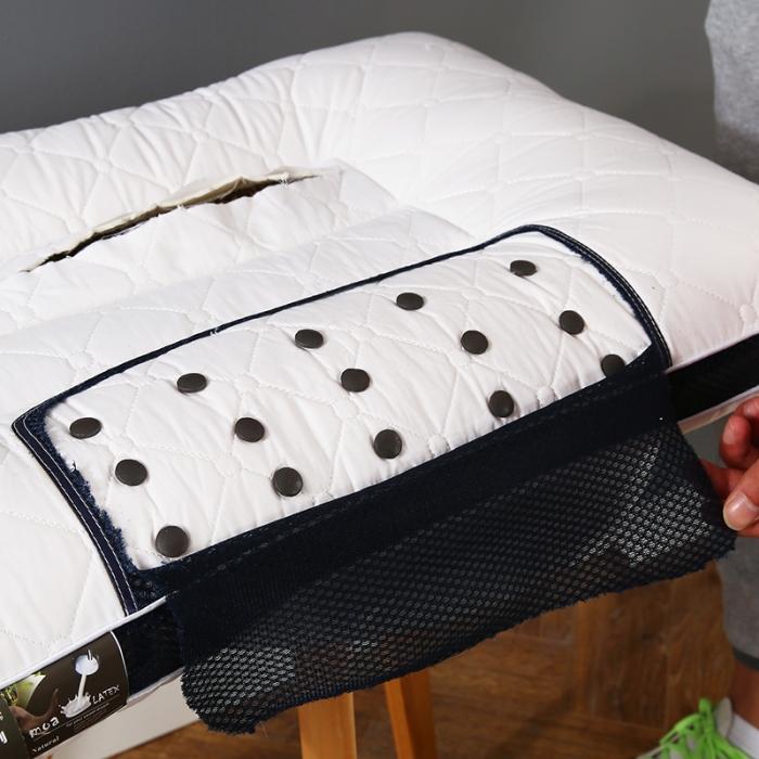 91家纺网 家纺一手货源 找家纺 全棉乳胶决明子枕芯花草磁石护颈枕睡眠透气枕头单人定型枕硬枕