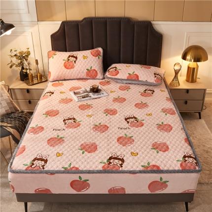 91家纺网 家纺一手货源 找家纺 （总）喜居 2021新款牛奶绒夹棉床笠