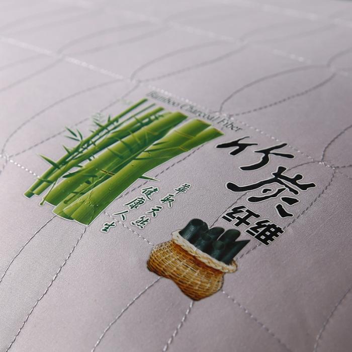 91家纺网 家纺一手货源 找家纺 纳米竹炭纤维热熔棉可水洗枕芯护颈整张棉安睡高回弹成人单人枕头