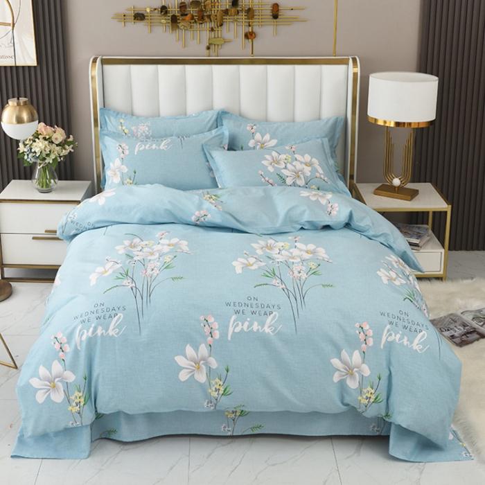 91家纺网 家纺一手货源 找家纺 （总）启优家纺12868全棉四件套床单款纯棉四件套