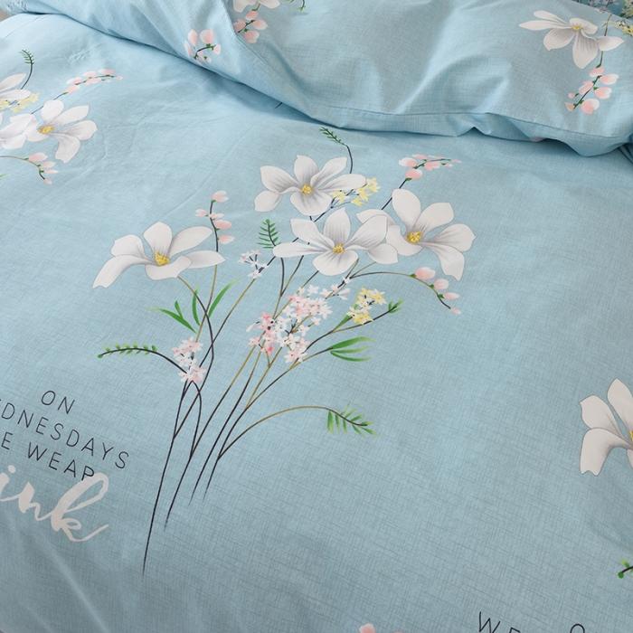 91家纺网 家纺一手货源 找家纺 （总）启优家纺12868全棉四件套床单款纯棉四件套