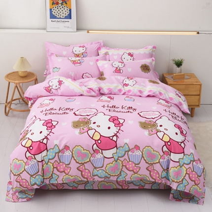 91家纺网 家纺一手货源 找家纺 （总）启优家纺12868全棉四件套床单款纯棉四件套