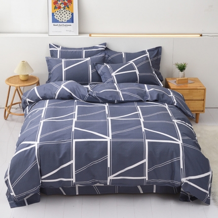 91家纺网 家纺一手货源 找家纺 （总）启优家纺12868全棉四件套床单款纯棉四件套