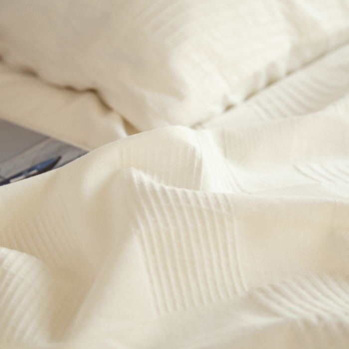 91家纺网 家纺一手货源 找家纺 (总)安莱生活 2021新款田园名宿简约风原棉不染提花四件套