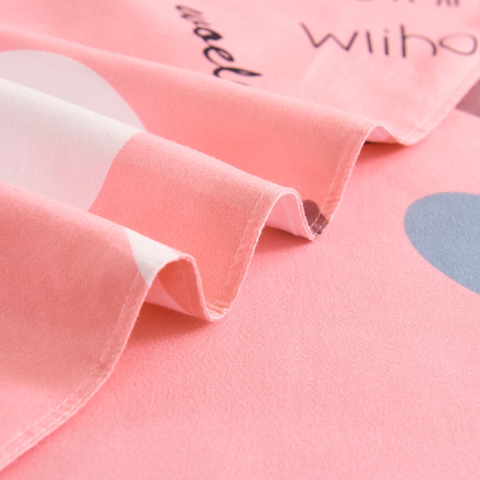 91家纺网 家纺一手货源 找家纺 爱诗诺2025新款植物羊绒四件套磨毛印花亲肤四件套 微微心动