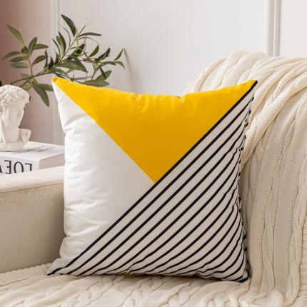 91家纺网 家纺一手货源 找家纺 橘夏纺织品 2025新款短毛绒双面印花抱枕 角度空间