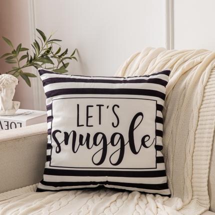 91家纺网 家纺一手货源 找家纺 橘夏纺织品 2025新款短毛绒双面印花抱枕 依偎