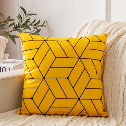 91家纺网 家纺一手货源 找家纺 橘夏纺织品 2025新款短毛绒双面印花抱枕 遇见