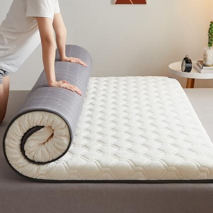 （总）锦丝钰床垫 2021新款六边形乳胶抗菌牛奶绒床垫
