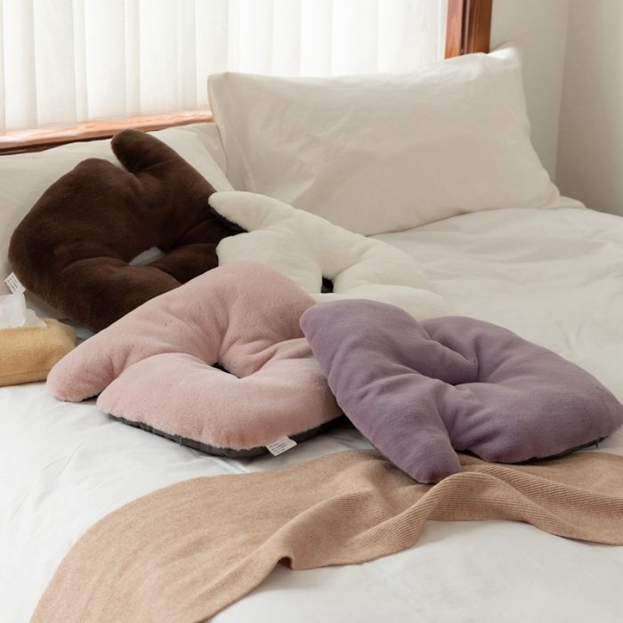 91家纺网 家纺一手货源 找家纺 （总）美茉家居 2021新款NO.兔毛绒异形坐垫