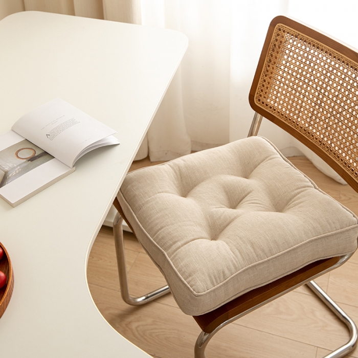 91家纺网 家纺一手货源 找家纺 （总）美茉家居 2021新款棉麻加厚方糖坐垫