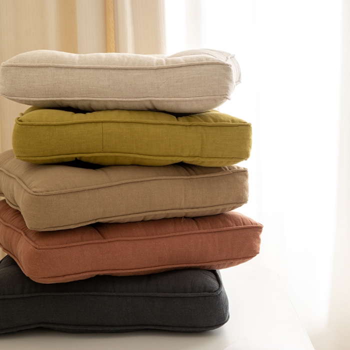 91家纺网 家纺一手货源 找家纺 （总）美茉家居 2021新款棉麻加厚方糖坐垫