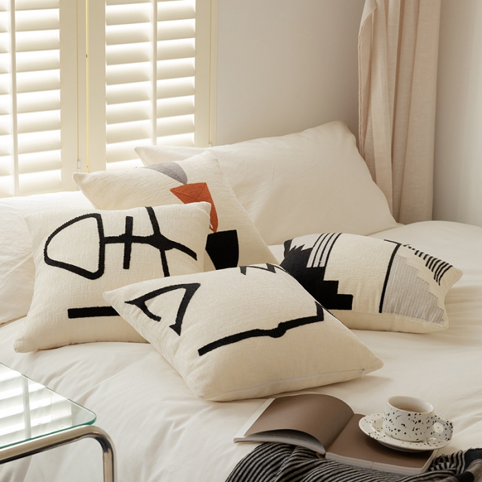 91家纺网 家纺一手货源 找家纺 (总）美茉家居 2021新款雪尼尔刺绣抱枕