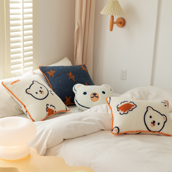 91家纺网 家纺一手货源 找家纺 （总）美茉家居 2021新款羊羔绒印花抱枕