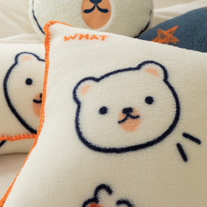 91家纺网 家纺一手货源 找家纺 （总）美茉家居 2021新款羊羔绒印花抱枕