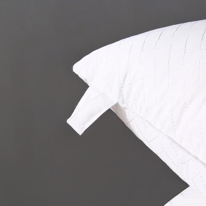 91家纺网 家纺一手货源 找家纺 日式全棉简约绗缝羽丝绒可水洗枕头定型护颈单人安睡枕芯