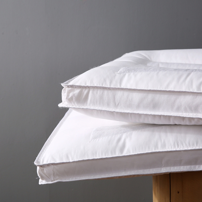 91家纺网 家纺一手货源 找家纺 全棉刺绣决明子枕芯花草护颈枕睡眠透气枕头酒店单人定型硬枕