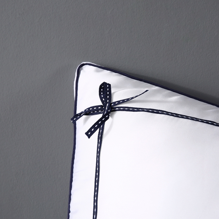 91家纺网 家纺一手货源 找家纺 轻奢 天丝刺绣蝴蝶结酒店枕芯可水洗护颈舒适枕头单人舒适软枕