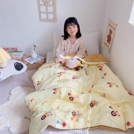 91家纺网 家纺一手货源 找家纺 鱼宝 2021新款豆豆被套被芯 挖机