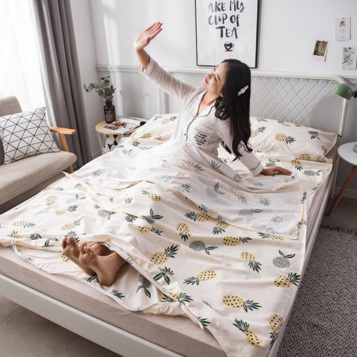 91家纺网 家纺一手货源 找家纺 （总）怡家居  全棉隔脏睡袋印花系列