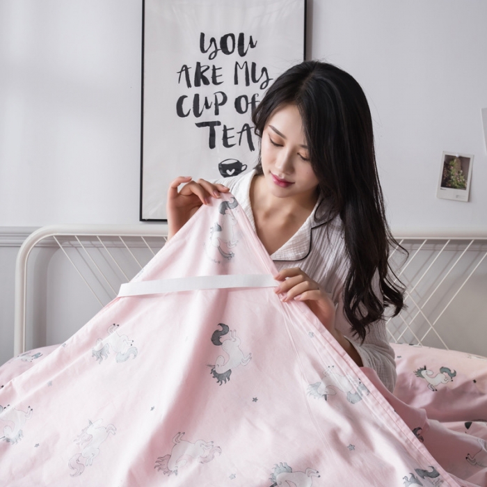 91家纺网 家纺一手货源 找家纺 怡家居  全棉隔脏睡袋印花系列 天马星空