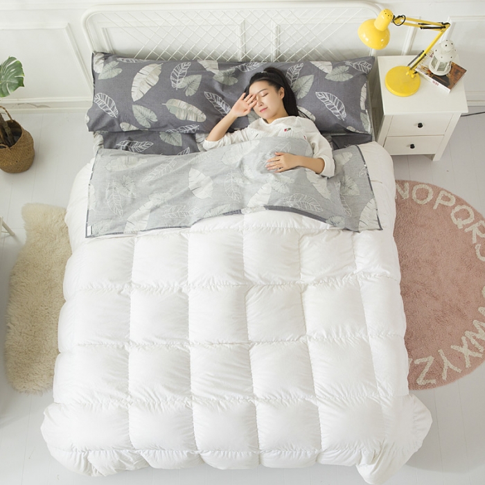 91家纺网 家纺一手货源 找家纺 怡家居  全棉隔脏睡袋印花系列 品味