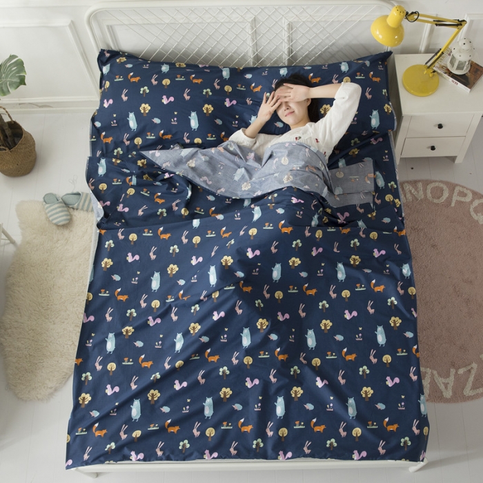 91家纺网 家纺一手货源 找家纺 怡家居  全棉隔脏睡袋印花系列 乐园