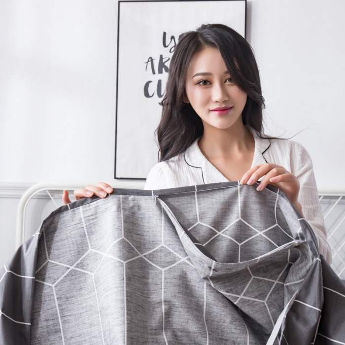 91家纺网 家纺一手货源 找家纺 怡家居  全棉隔脏睡袋印花系列 简约