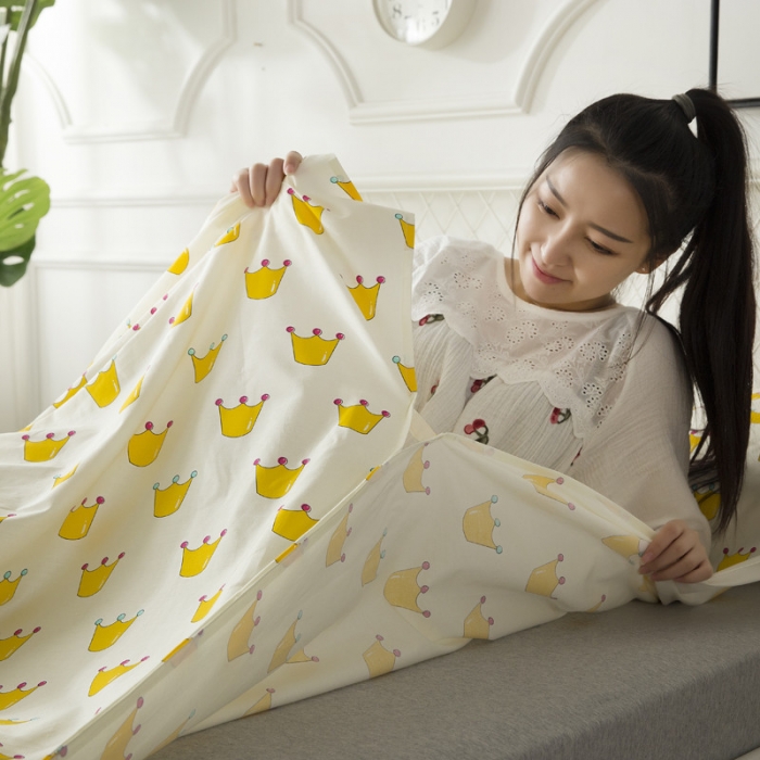 91家纺网 家纺一手货源 找家纺 怡家居  全棉隔脏睡袋印花系列 皇冠