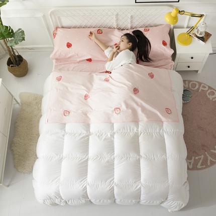 91家纺网 家纺一手货源 找家纺 怡家居  全棉隔脏睡袋印花系列 草莓