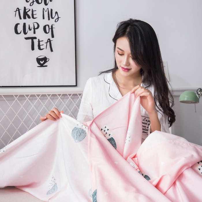 91家纺网 家纺一手货源 找家纺 怡家居  全棉隔脏睡袋印花系列 仙人掌