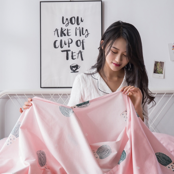 91家纺网 家纺一手货源 找家纺 怡家居  全棉隔脏睡袋印花系列 仙人掌