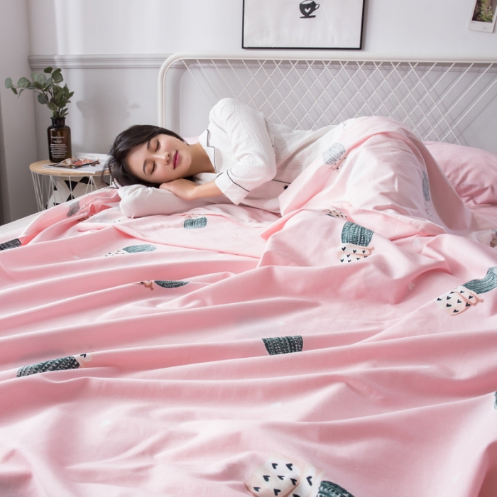 91家纺网 家纺一手货源 找家纺 怡家居  全棉隔脏睡袋印花系列 仙人掌